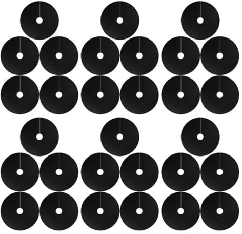 JOINPAYA Disque de Paillis Non Tissé Noir 30 Pièces pour Jardin, Anneau de Protection Respirant de 15 cm pour Racines de Plantes et Choux, Réutilisable et Hydratant