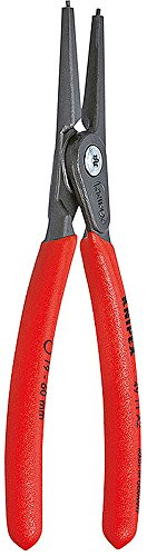 KNIPEX Tools - Precision Circlip Pliers, External, Straight, 1 37/64-3 15/16 Shaft Dia. (4911A3SBA)