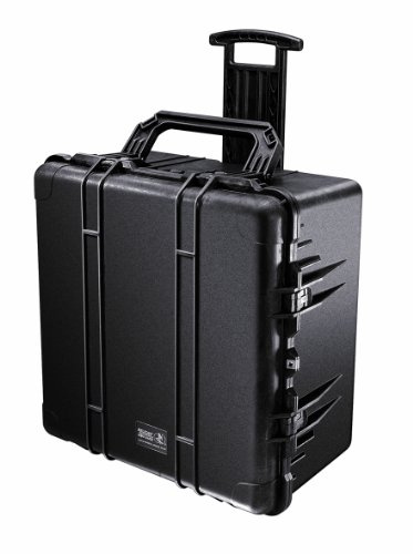 PELI 1640 Maleta Trolley rugerizada para el Transporte de Equipos frágiles como fotográficos y ópticos, IP67 estanca, 130L de Capacidad, Fabricada en EE.UU., con divisores Acolchados, Color Negro