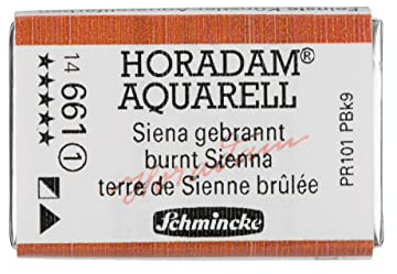 Schmincke HORADAM AQUARELL Siena gebrannt, 14 661 043, 1/1 Näpfchen