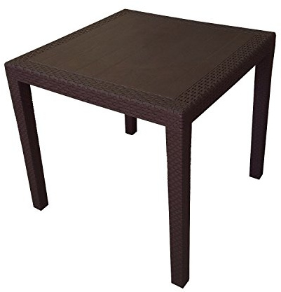 Tavolo King 79X79 Rattan Moka