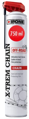 IPONE – X-Trem Chain Off-Road Kettenspray für Geländemotorräder – 750ml Sprühflasche mit Spezial-Zerstäuberkopf – Schmutzabweisend – Beweglicher Präzisions-Sprühkopf