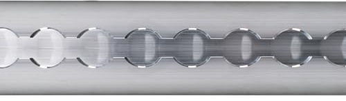LOADCARE Airlineschiene Halbrund Aluminium ungebohrt – Zurrschiene 1 m / 1,5 m / 2 m – Zurrleiste für Camper, PKW, LKW, Anhänger – stabil & hochwertig verarbeitet (2, 1m)