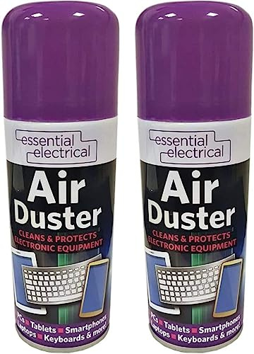 PEBBLE HUG 2X Compressed Air Duster Spray Can for Cleaning Electronic Devices Like Laptop, Mobile, PC, Camera, Music Instruments Blow Dust & Dirt Extension Tube (200 ml)