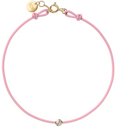 ICE Jewellery - Diamond bracelet - Cord Light pink (021105)
