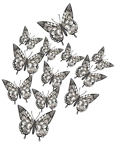 BESTonZON 96stücke Teiliges Wanddekor Schmetterlingen Elegante Wandsticker Für Hochzeiten Partys Und Wohnraumgestaltung Realistische Selbstklebende Schmetterlinge Zur Verschönerung Von