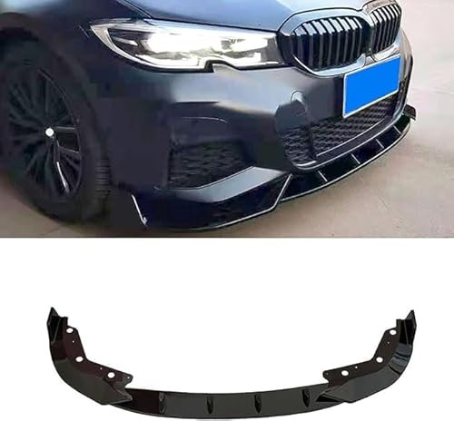 ZHOUFUDA Auto Frontspoiler Lippe Frontschürze Lippenspoiler für BMW 1er G20 M Sport versione 2019+, Frontstoßstange ABS Splitter Lip Spoiler Kinnschutz Lip Diffusor Splitter Body Kit