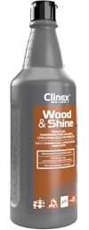 CLINEX Wood&Shine Emulsion selbstglänzend und pflegend für Böden/Bodenreiniger/Spezielle Formel/Holzböden/Selbstglänzend/Zu Hause/Zum Büro / 1l