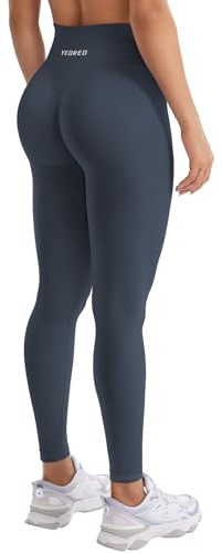 YEOREO Damen Sport Leggings Invisible Scrunch Butt Gym Leggings | Hoch Taille,Yoga Legging,Booty,Workout Leggings,Booty Lifting,Push Up,Gym,Sporthose