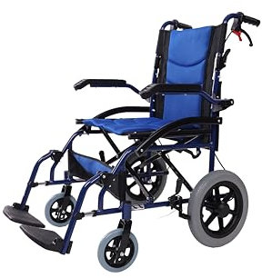 Angel Mobility Lightweight Aluminium Folding Transit Travel Wheelchair AMW1866