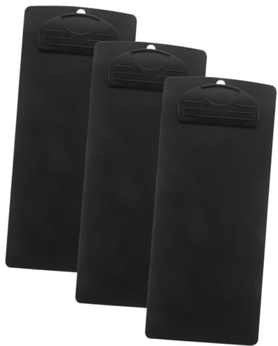 jojofuny 3 Pièces Menu Clipboards Noir Bloc Notes Pratique pour pour Restaurants Bureaux et Écoles