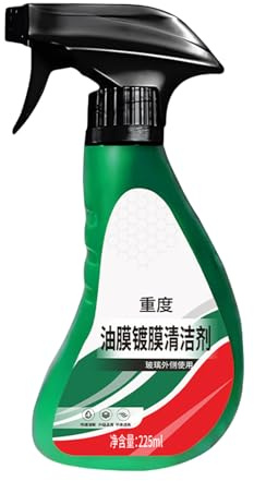 Spray De Dégraissement Du Pare-brise, Dissolvant De Film D'huile De Fenêtre, Nettoyant En Retrait, Avec Formule De Rediffusion À Gratter, Nettoyeur À Action Rapide, 225 Ml, Pour Fenêtres, Taches, Pous