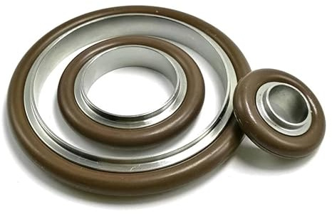 304 Stainless Steel KF Vacuum Centering Ring With Viton O’Ring, Vacuum Fitting(KF.ISO 63-8 pieces)