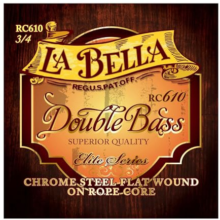 Labella RC610 Elite Series - Juego de cuerdas para contrabajo 3/4
