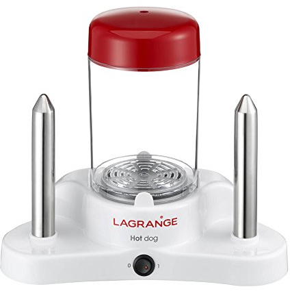Lagrange 169003 - Máquinas para hot-dog, 30,5 x 15 x 27,3 cm, color: blanco/rojo