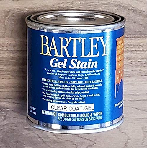 Bartley Gel Clear Coat Varnish 1/2 pt for Wood