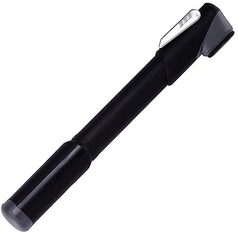 BBB Cycling WindWave Mini Pompe à vélo | Compatible avec valves Presta, Schrader et Dunlop | Haut Volume | BMP-54, Noir