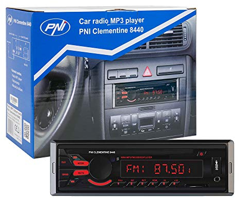 Autoradio PNI 8440, digitaler Media-Player, 4 x 45 W Car Audio FM-Radio, Auto-MP3-Player USB/SD/AUX Freisprechen mit drahtloser Fernbedienung Schwarz