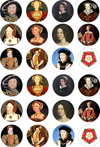 cdb 24 Tudors edible kids childrens party decorations Iced/Icing Cupcake Topper Edible Fairy Cake Bun Toppers Round