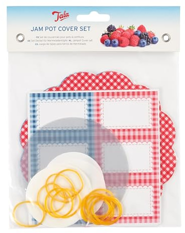 Tala Patterned Design Paper Jam Pot Covers (Pack of 12)