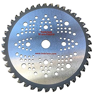 Imbriano Macchine Agricole Disco Lama per Decespugliatori Tarzan New Widia Acciaio SKS-5 Indistruttibile Resistente 40 Denti