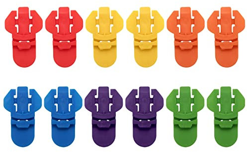 Aflytep Color Coded Drink Shield & Soda Protector for Family, 12 Fun Colorful Plastic Tabs Opener for Soft Beer, Soda Cans