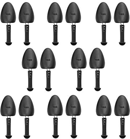 WOCTDTHW Shoe Trees for Sneakers Shaper Plastic Men Shoe Stretcher Shape Boot Holder, Black 8pairs, 8Pairs
