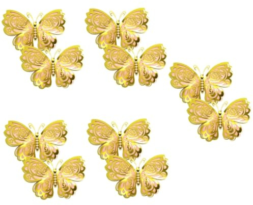 Zerodeko 10stücke Schmetterlings Wandtattoos Abnehmbare Wanddekoration Für Hochzeiten Und Partys Künstliche Schmetterlinge Aus Hochwertigem Für Stilvolle Heimdekoration