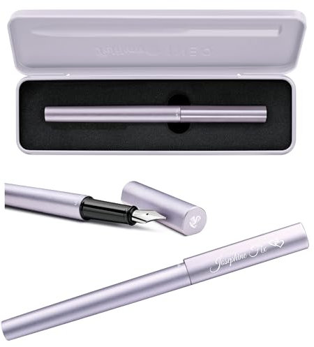 Pelican Pelikan Pluma Estilográfica Ineo® Elements P6 con Grabado Regalo Bolígrafos Únicos con Nombre Regalos Personalizados para Navidad Pluma Estilográfica Personalizada (Morado-Violeta)