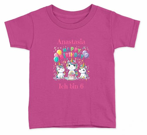 Personalisiertes Bügelbild Einhorn Happy BIrthsday für einen Besonderen Menschen in Ihrem Leben zum selber Aufbügeln mit Wunsch Namen Text Mädchen Frau UNISEX Transfer Geburtstag Geschenk