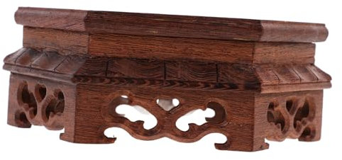 MINAOLULUS Supporto per Vasi Legno Antico Espositore per Piante Base Decorativa per Fiori e Piccole Vasche da Pesce Riser Elegante e Pratico per Casa e Ufficio