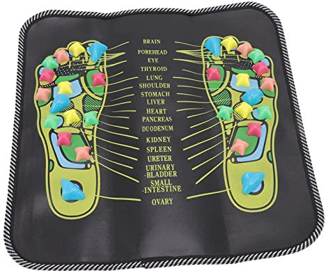 Tappetino per Massaggio Ai Piedi, Circolazione Sanguigna Allevia il Dolore Simulazione Tappeto Digitopressione Ologia Agopuntura Masaje Pies Tapete Ciottoli Riflessologia Walk