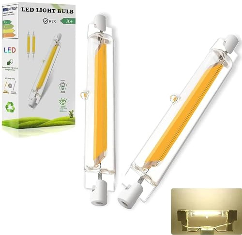 MJGFD R7S LED 118mm Dimmbar, LED R7S 118mm 20W Ersatz für 200W Halogen Leuchtmittel, Led lampen Warmweiß 3000K 2000LM, Kein Flackern, 360°Abstrahlwinkel, 2er Pack
