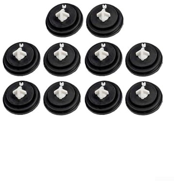 10 Pack Rubber Diaphragm Washers for Siamp Fill Valves - 27mm x 15mm Black Replacement Parts for Cistern Inlet Ball Valves Bottom Side Entry