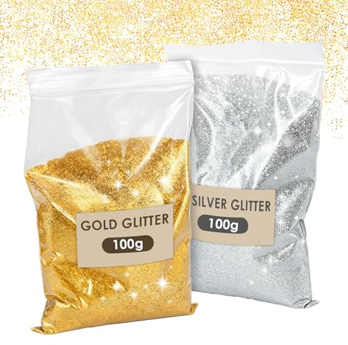 Holographic LB Series Glitter Powder,200g Glitzer zum Basteln | Glitzer Staub Glitzerpuder für Nägel Gesicht Kartenbasteln Handwerk Nagelkunst