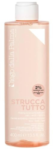 Diego dalla Palma Struccatutto, Peeling Struccante Delicato Viso Occhi e Labbra, 2% Acido Lattiobionico, 400 ml