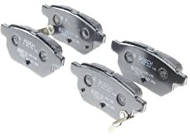 Bosch BP1218 - Brake Pads Car Rear Axle - Bosch Quality - Reduced Noise and Dust - ECE-R90 Certified - Copper-Free - 1 Set of 4 Pads