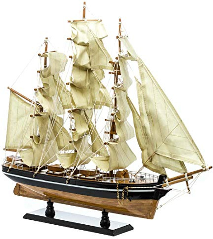 aubaho Modellschiff Cutty Sark Wollklipper Holz Schiff Segelschiff 54cm kein Bausatz