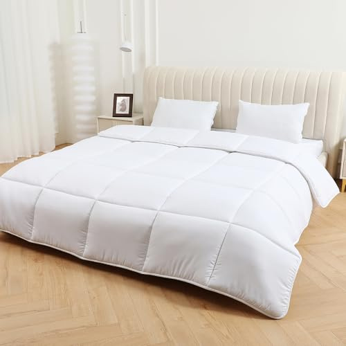 DN COLLECTION Winter Duvet Quilt 16.5 TOG Single Size 135x200cm Extra Thick & Warm Anti Allergy Soft Touch Microfibre Feels Like Down (16.5 Tog Single)