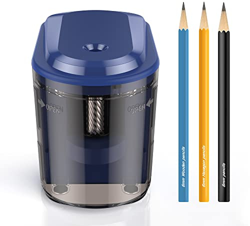 Elektrischer Spitzer, stärkere Spiralklinge, automatischer Spitzer, automatischer Stopp für 6–8 mm Nr. 2/Buntstifte, Batterie und USB-betriebener Bleistiftspitzer im Klassenzimmer, Büro, Zuhause