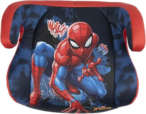 Tataway seggiolino alzatina auto bimbi ISOFIX Marvel Spiderman i-Size ECE R129, Rialzo bimbi 125-150 cm, 22-36 kg, 6-12 anni, gruppo 3, facile da trasportare - sfoderabile e lavabile