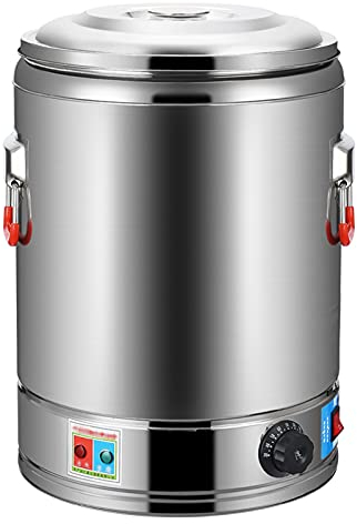 ANSNOW Distributore Di Bevande in Acciaio Inossidabile, Distributore Di Caffè con Acqua Calda Elettrico, Controllo Della Temperatura da 30-110 Gradi per Ristorante, Negozio Di Bevande/Senza Rubinett