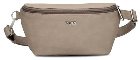 Zwei Damen Hip Bag Mademoiselle.M MH4 Bauchtasche 25 cm 1 Liter aus hochwertigem Kunstleder, Crossbody Bag wasserabweisend, 3-in-1 Bequeme Brusttasche, Gürteltasche & Hüfttasche