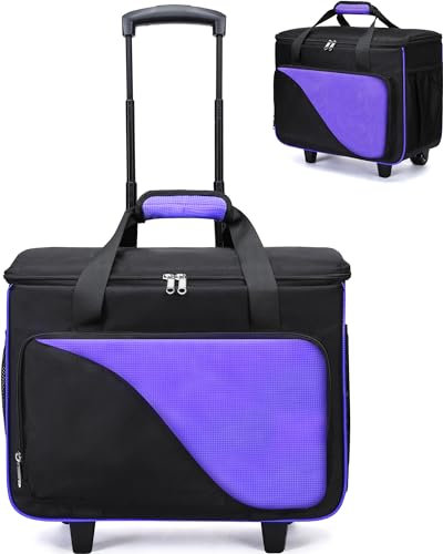 Lila Bowlingtaschen 2 Ball Roller mit Rollen - Damen Bowling Zubehör Geschenkidee für Duckpin & Candlepin