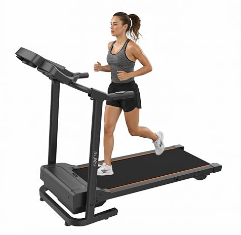 Evolve Treadmills for Home – Folding Electric Treadmill for Walking, Jogging & Running – walking pad with incline with LCD, Bluetooth, 3-Level Manual Incline –walking pad with handle. Treadmill