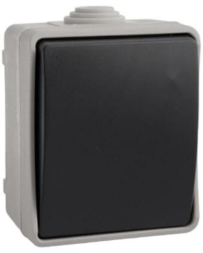 Interrruptor bipolar M/20, 20A, 250V, para controlar la energía eléctrica en instalaciones domésticas y comerciales.