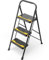 Urackify 3 Step Ladder, Heavy-Duty 150KG Capacity, Wide Anti-Slip Steps & Secure Handrail Compact, Folding Step Stool Portable Design for Home, Kitchen, Office, Pantry, Closet Use, Black