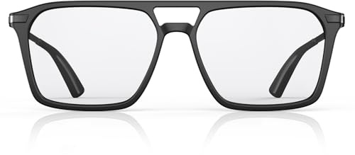 Goiteia Blue Light Glasses for Men-Clear Tint Computer Glasses for Ture Color-Ease Digital Eye Strain-Ultra Light & Spring Hinges for Better Comfor