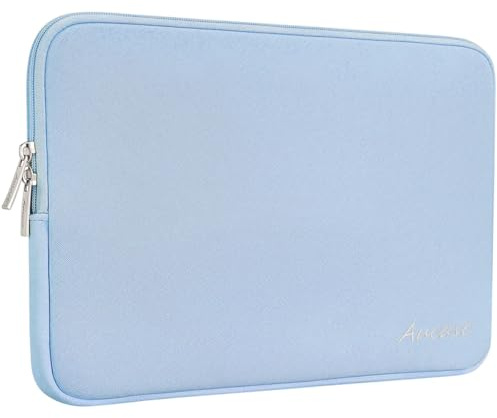 Aucase Laptop Hülle 15-16 Zoll Schutzhülle Leder für MacBook Pro 15.3''/ Air 15'' M4 M3 M1/ MacBook Pro 16, Ultradünne Stärkste Wasserdicht Laptophülle Laptoptasche, für HP Lenovo Dell ASUS ACER MSI