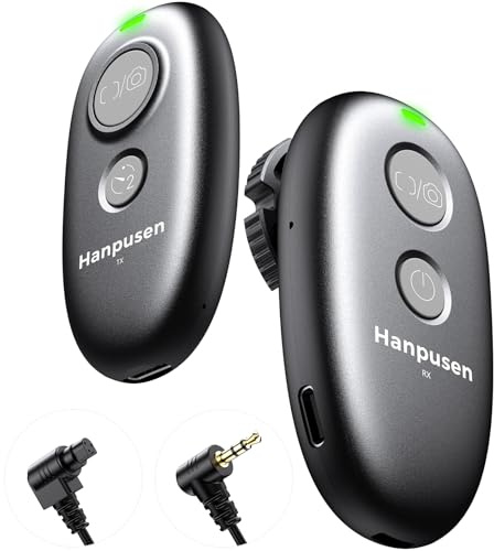for Canon Camera Rechargeable Remote Shutter Release - Wireless Remote Control for Canon R6 Mark II/T7/T6/T5/T7i/R8/R100/R5/R10/R6/R7/R50 V/5D Mark IV/R/RP/90D/80D/70D/T8i/SL3, No Disposable Batteries